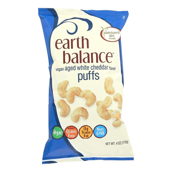 Earth Balance  Vegan Puffs Aged White Cheddar Flavor  4 Oz