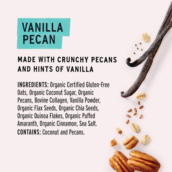 Purely Elizabeth  Collagen Protein Oats Cup Vanilla Pecan Cup   2 Oz