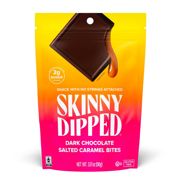 Skinnydipped  Dark Chocolate Salted Caramel Bites   3.17 Oz