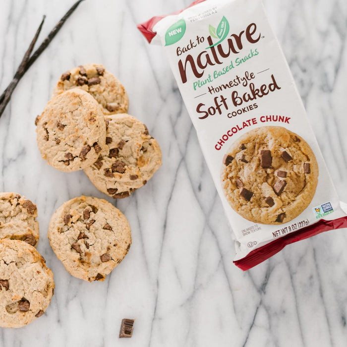 Back To Nature  Homestyle Soft Baked Cookies Chocolate Chunk  8 Oz