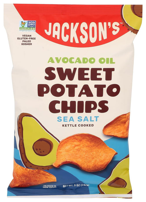 Jacksons Honest Chips  Sweet Potato Chips Avocado Oil Sea Salt  5 Oz