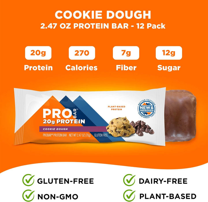 Probar  Cookie Dough Core Bar   2.46 Oz