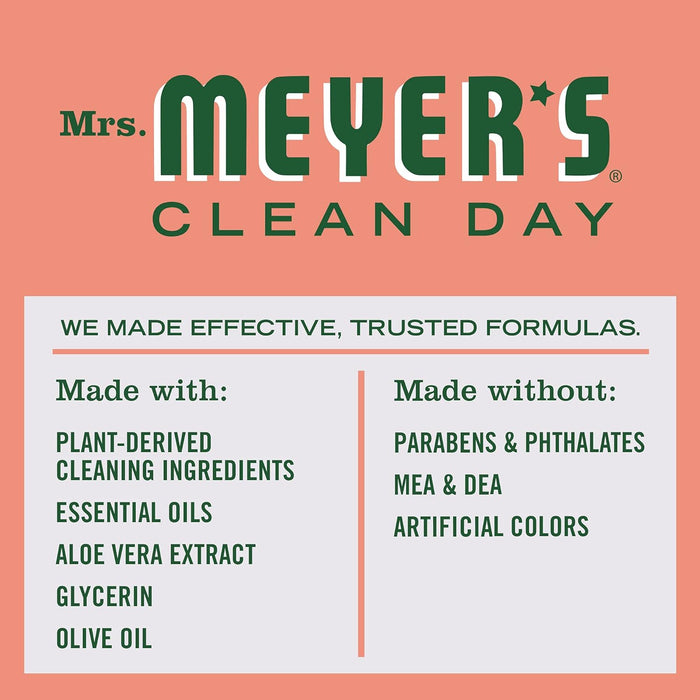 Mrs. Meyer'S Clean Day Liquid Hand Soap Refill Geranium 33 Oz