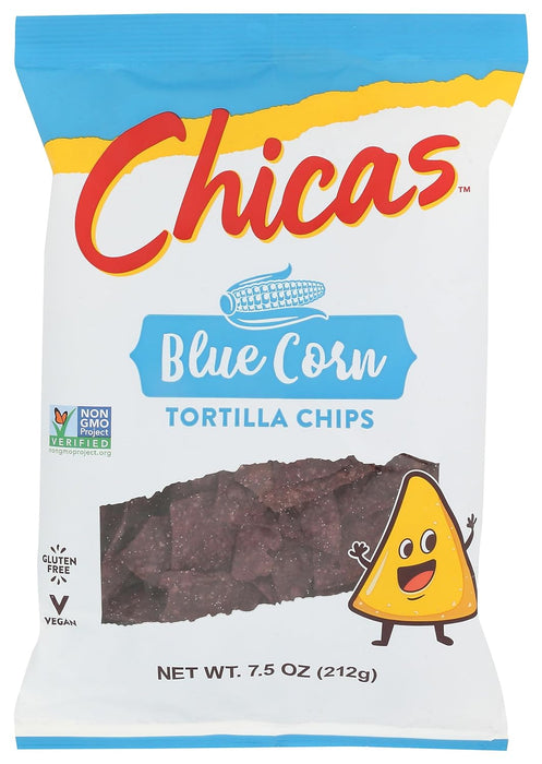 Chicas  Blue Corn Tortilla Chips  7.5 Oz