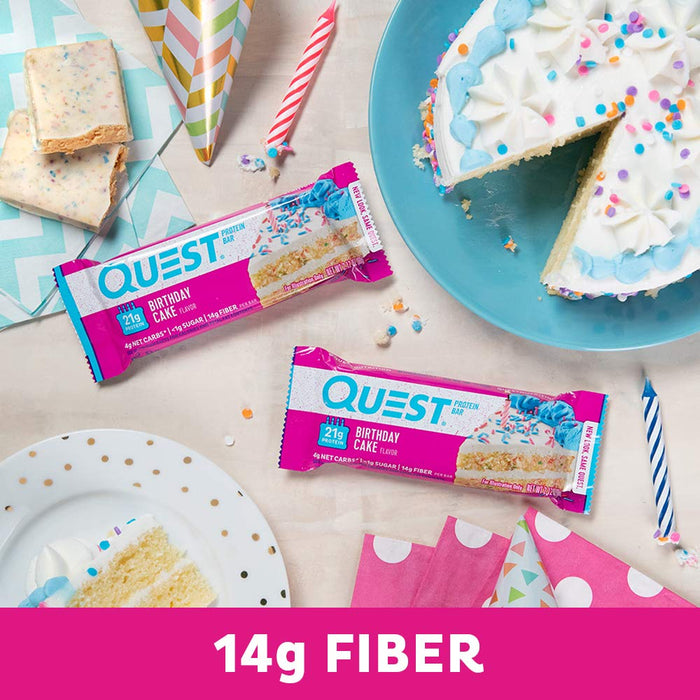 Quest Nutrition  Protein Bar Birthday Cake   8.5 Oz