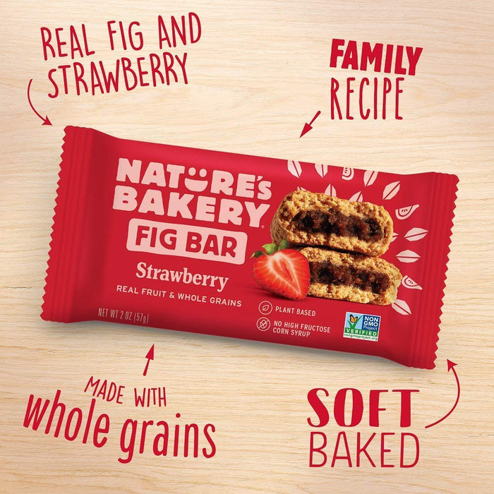 Nature'S Bakery  Stone Ground Whole Wheat Fig Bar Strawberry  2 Oz