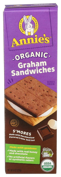 Annie'S Homegrown  Organic Smores Graham Sandwiches  8 Oz