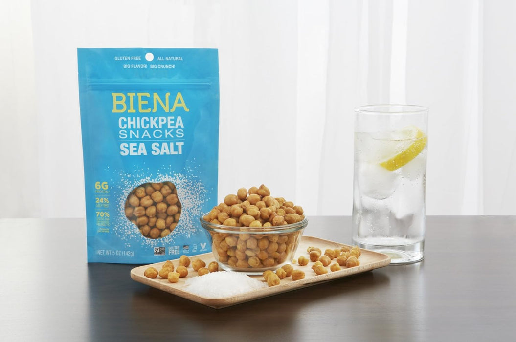 Biena  Chickpea Snacks Sea Salt  5 Oz