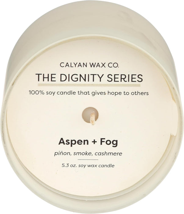 Calyan Wax Co.  Aspen +Fog Soy Candle    5.3 Oz