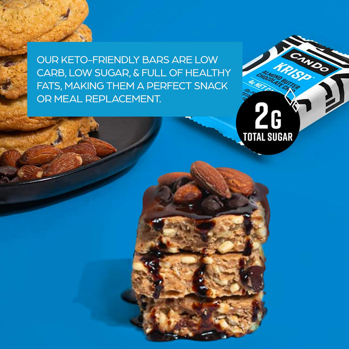 Keto Krisp  Almond Butter Chocolate Chip Bar  1.8 Oz