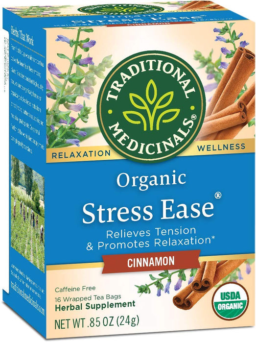 Traditional Medicinals  Relaxation Tea Stress Ease Cinnamon  16 Bag