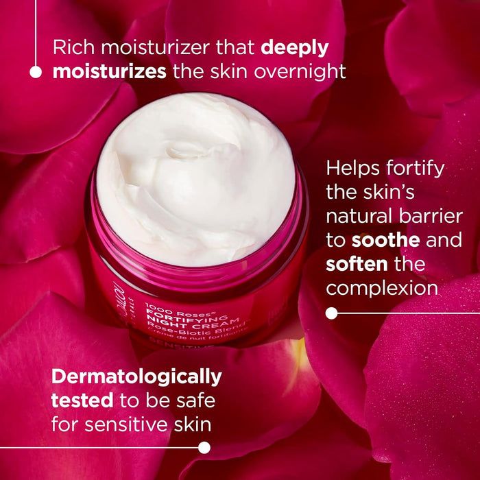 Andalou Naturals Sensitive 1000 Roses Fortifying Night Cream 1 Each 1.7 Oz