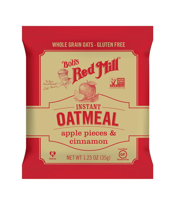 Bob'S Red Mill  Instant Oatmeal Gluten Free Pkt Apple Cinnamon   9.88 Oz