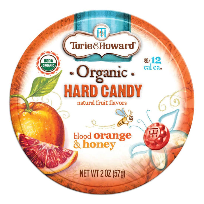 Torie Howard  Organic Blood Orange Honey Hard Candy   2 oz