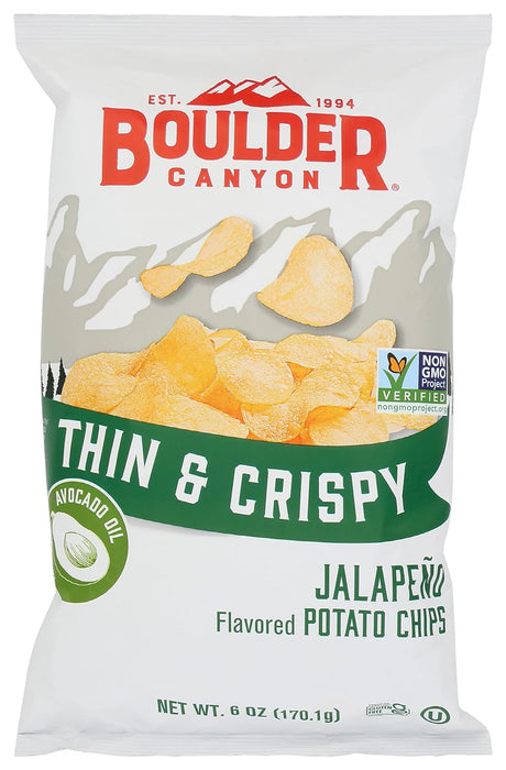 Boulder Canyon  Thin And Crispy Jalapeno Chips  6 Oz