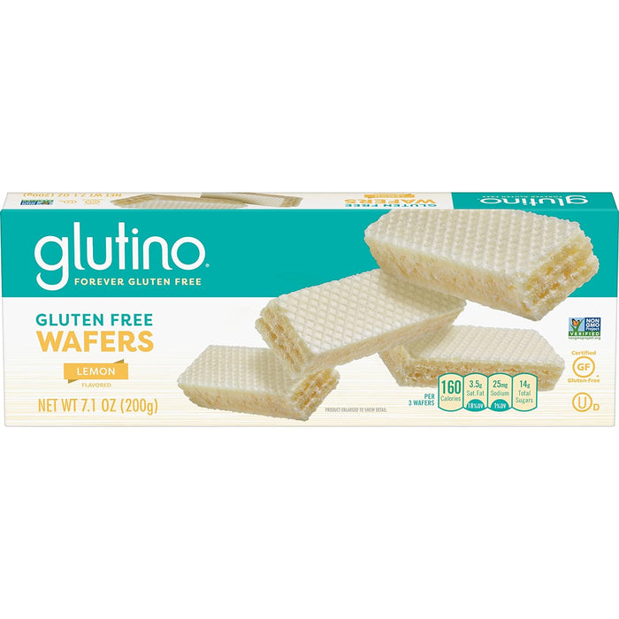 Glutino  Wafers Gluten Free Lemon  7.1 Oz