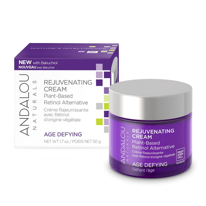 Andalou Naturals Retinol Alternative Plant Based Rejuvenating Cream 1.7 Oz