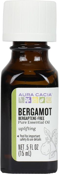 Aura Cacia  Pure Essential Oil Bergamot  1 Each  0.5 Oz