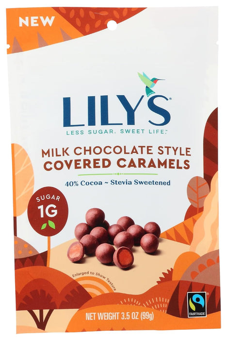 Lily'S  Caramels Milk Chocolate Style Stevia Sweetened   3.5 Oz