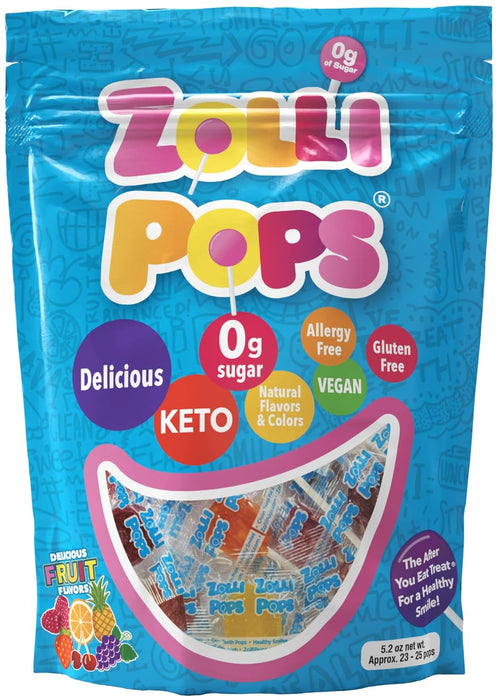 Zolli Pops Candy Assorted Fruit 5.2 oz