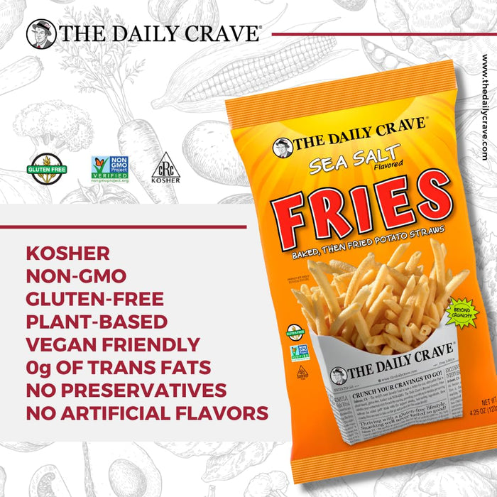 The Daily Crave Fries Hymalayan Pink Salt 4.25 OZ