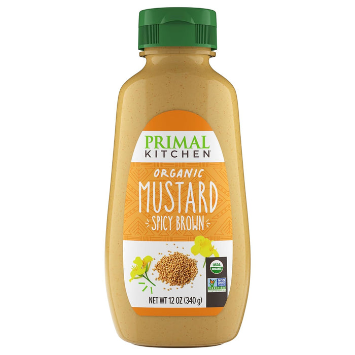 Primal Kitchen Mustard Spicy Brown 12 oz