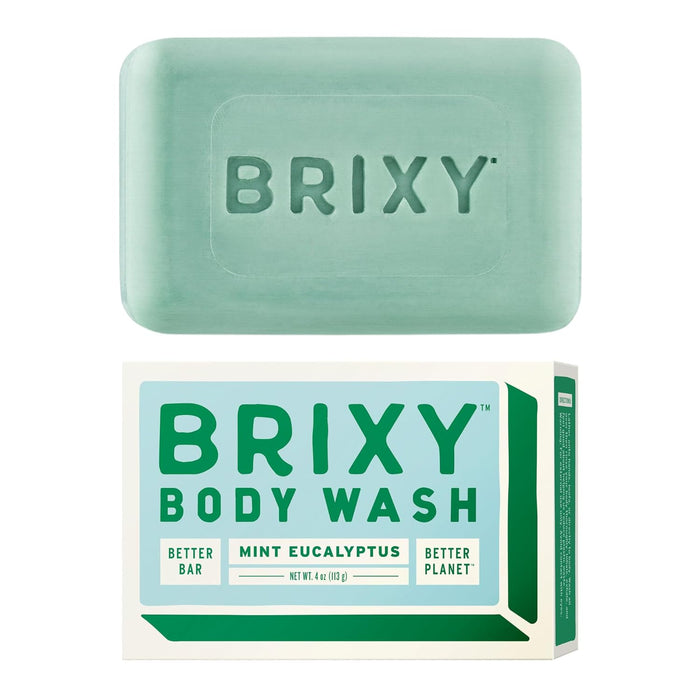 Brixy Body Wash Bar Mint Euclyptus 1 Each 4 Oz