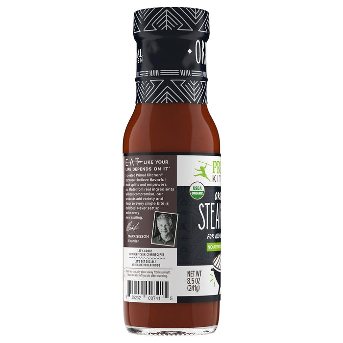 Primal Kitchen Organic Steak Sauce Sugar Free 8.5 oz