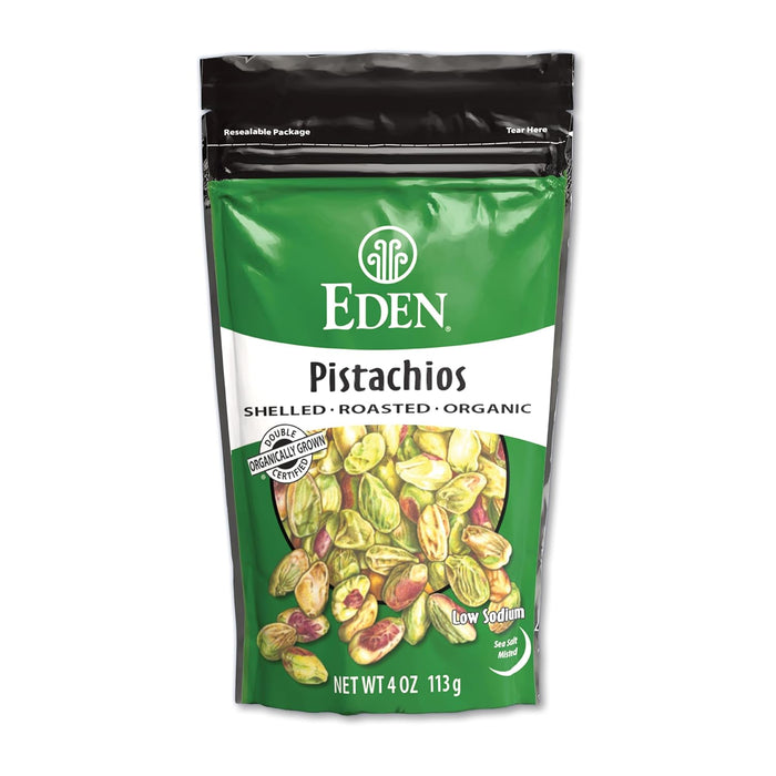 Eden Foods Pistachios Shelled & Roasted Organic 4 oz