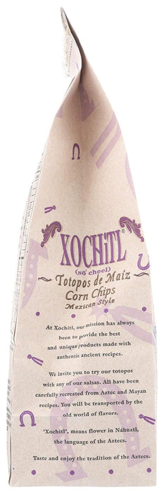 Xochitl  Blue Corn Chips Mexican Sytle Organic Sea Salt  12 Oz