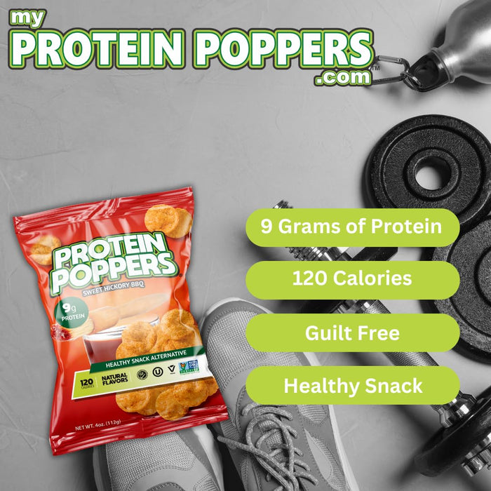 Protein Poppers Chips Sweet Hickory Bbq 4 OZ