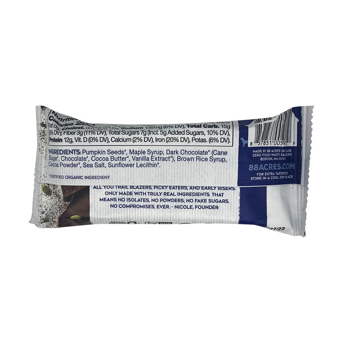 88 Acres  Protein Bar Dark Chocolate Brownie   1.9 Oz