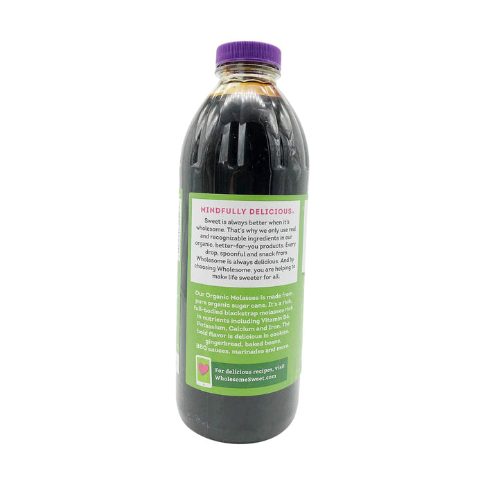 Wholesome  Organic Unsulphured Blackstrap Molasses  32 Oz