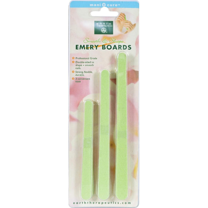 Earth Therapeutics  Smooth And Shape Emery Boards  1 Each  15 Ct