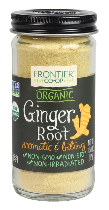 Frontier Nat Prod Co-Op  Ginger Root Organic Ground  1 Each  1.5 Oz