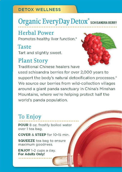 Traditional Medicinals  Everyday Detox Herbal Tea  16 Bag