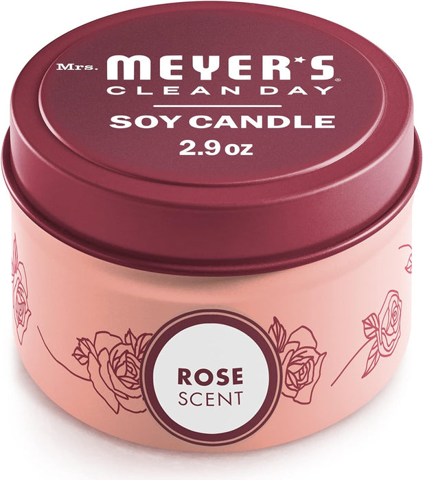 Soy Candle Rose Tin