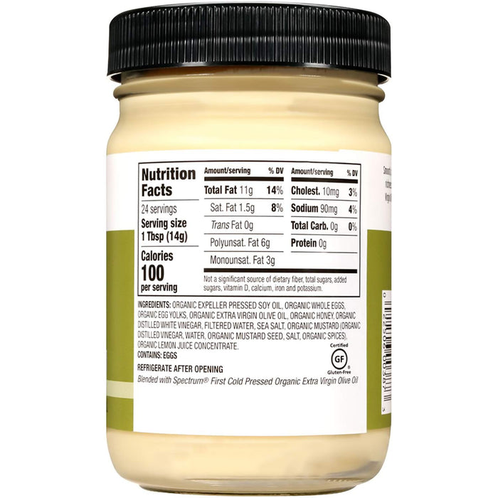 Spectrum Naturals Organic Olive Oil Mayonnaise 12 oz