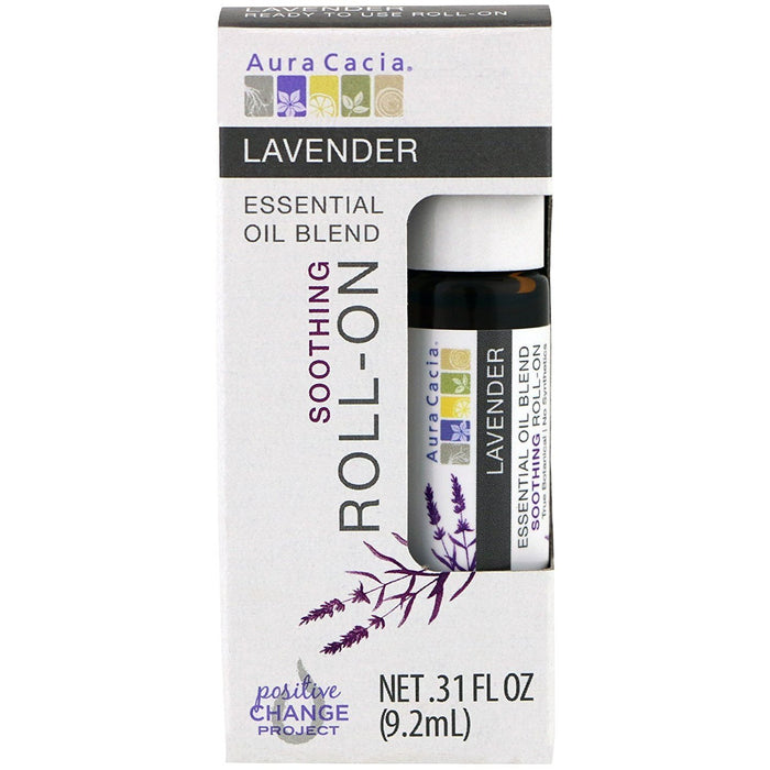 Aura Cacia  Roll On Essential Oil Lavender   .31 Oz