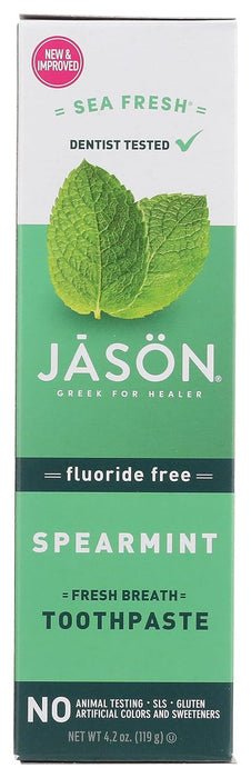 JASON NATURAL COSMETICS Fluoride Free Sea Fresh Toothpaste 4.2 OZ