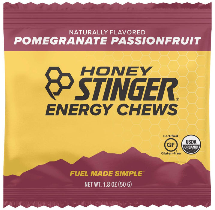 Honey Stinger Energy Chew Organic Pomegranate Passion Fruit 1.8 Oz