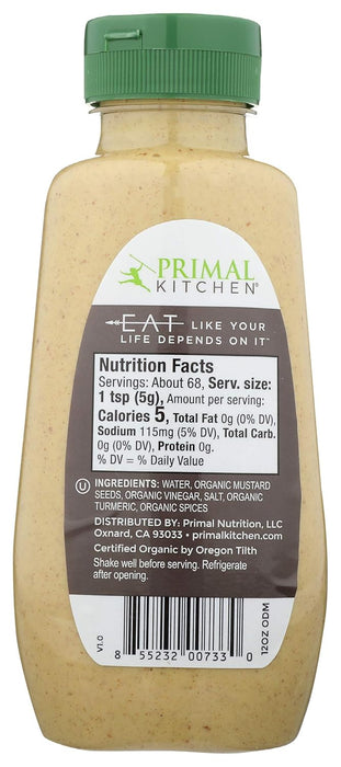 Primal Kitchen Organic Dijon Mustard 12 oz