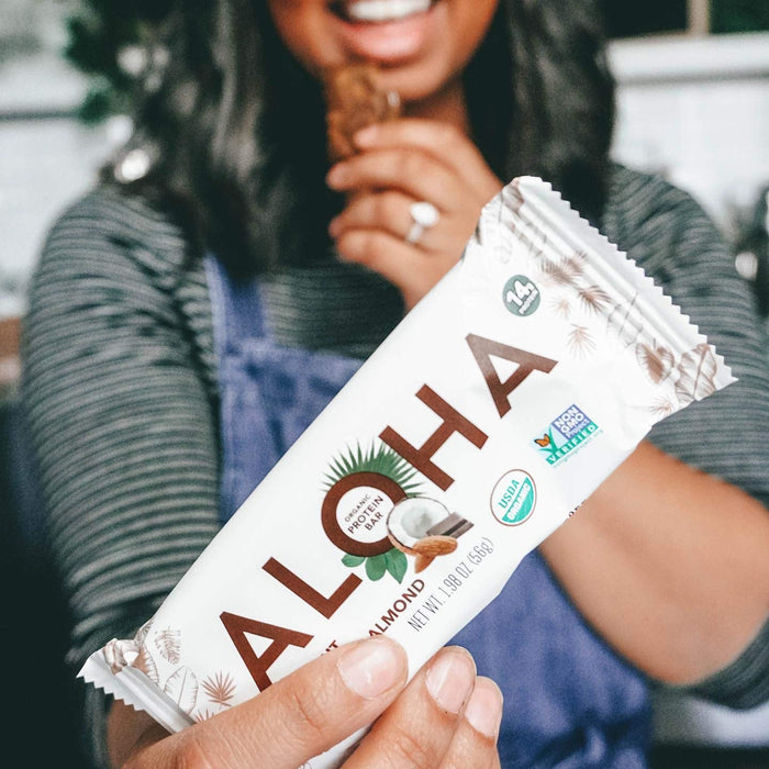 Aloha Plant  Protein Bar Og2 Coconut Chocolate Almond 1.98 OZ