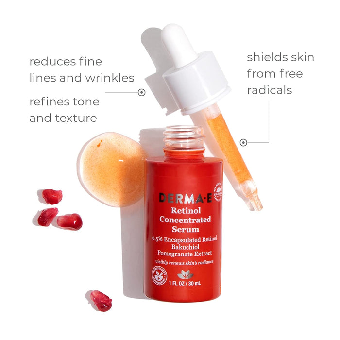 DERMA E Anti Wrinkle Retinol Serum for Youthful Radiance 1 Fl