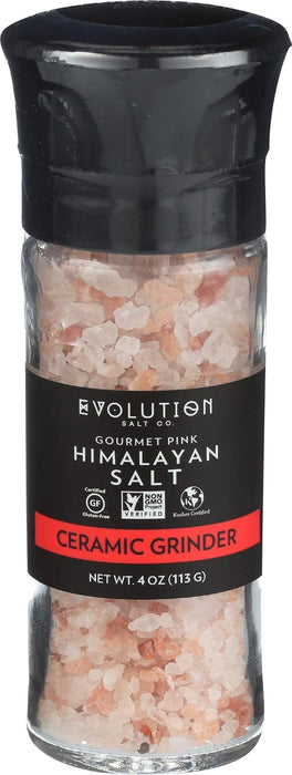 Evolution Salt  Pink Himalayan Salt Gourmet Grinder  1 Each  4 Oz