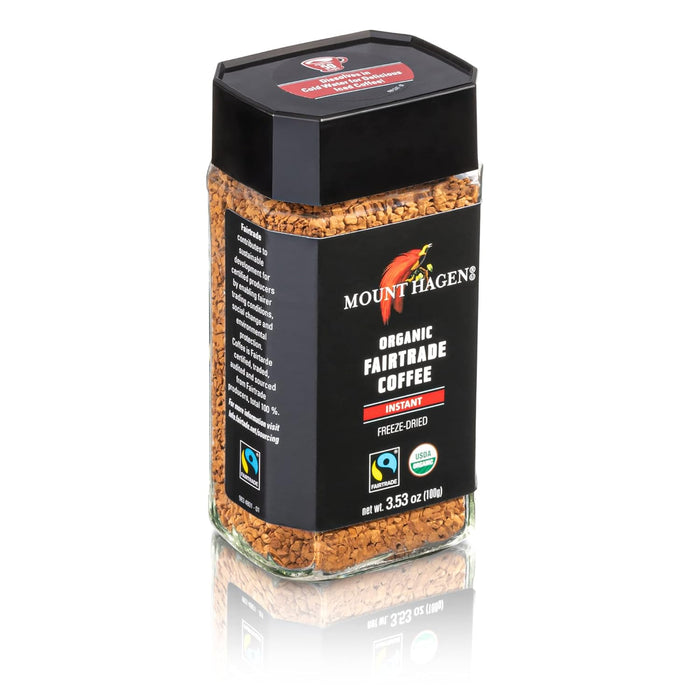 Mount Hagen  Instant Fairtrade Coffee Organic   3.53 oz