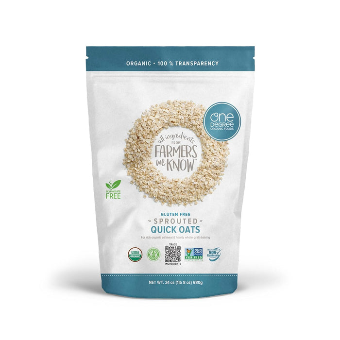 One Degree Organic Foods  Organic Sprouted Quick Oats   24 Oz