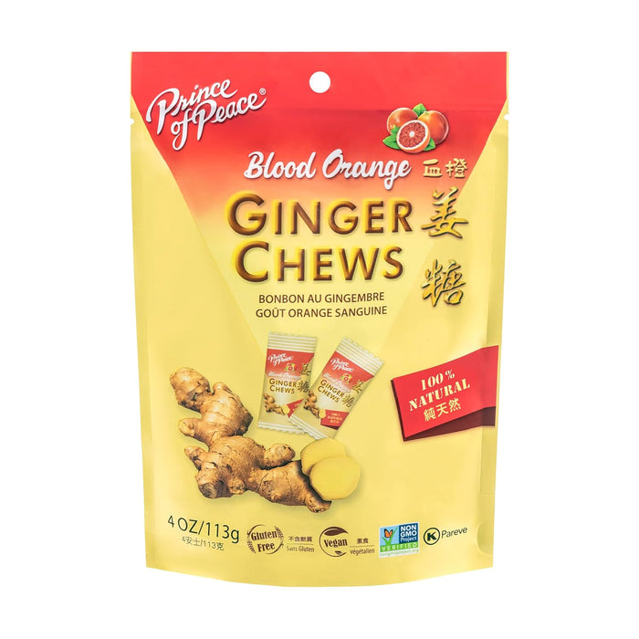 Prince Of Peace  Ginger Chews Blood Orange  1 Each  4 oz