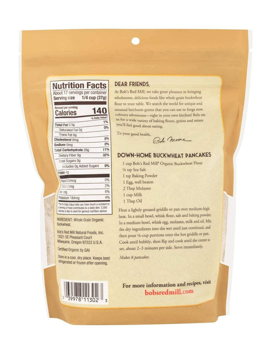 Bob'S Red Mill  Flour Buckwheat   22 Oz