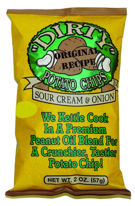 Dirty Potato Chips  Potato Sour Cream And Onion Potato Chips  2 Oz